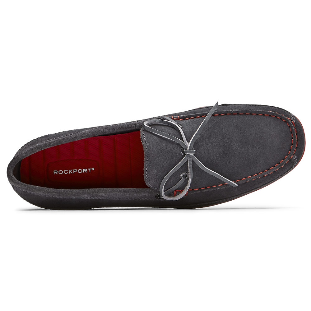 Rockport Mens Malcom Tie - Loafers Dark Grey - AOV408136